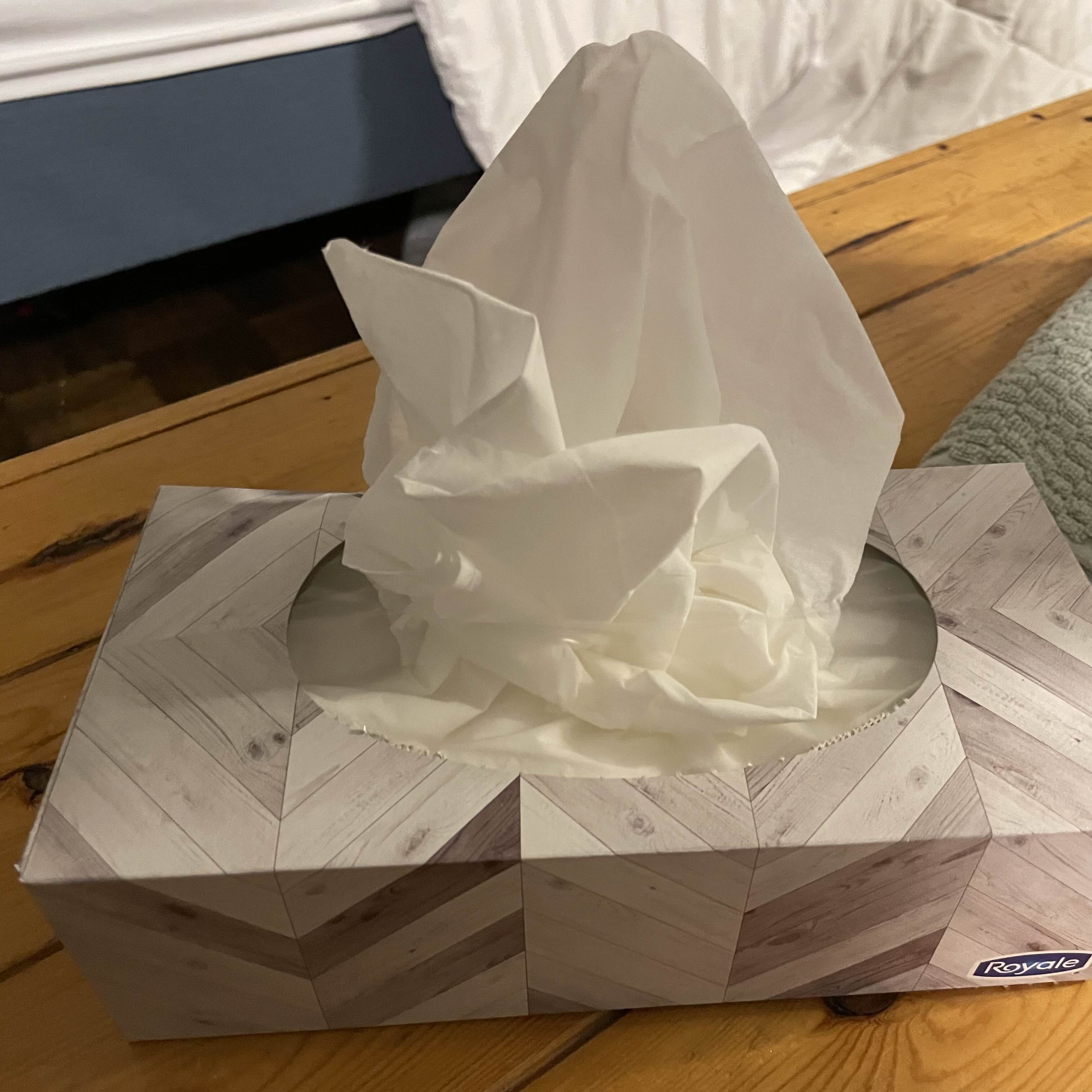 A tissue box