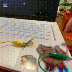 Successfully experimenting with the conductive swords